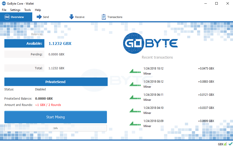 GoByte wallet