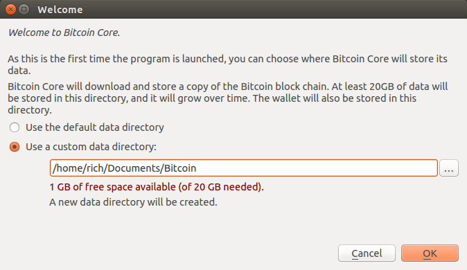 bitcoin wallet data directory