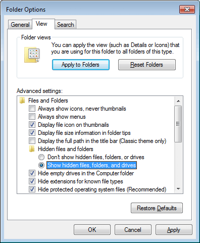 windows 7 wallet files show