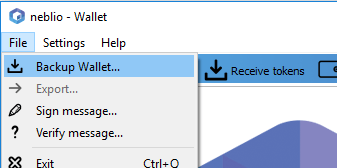 creating wallet backup