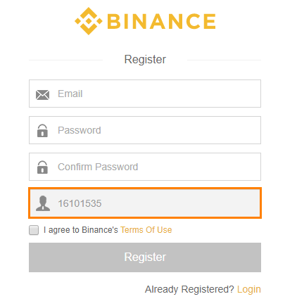 binance affiliate registration