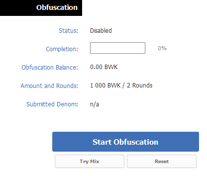 obfuscation qt wallet