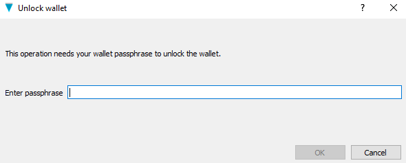 Wallet passphrase