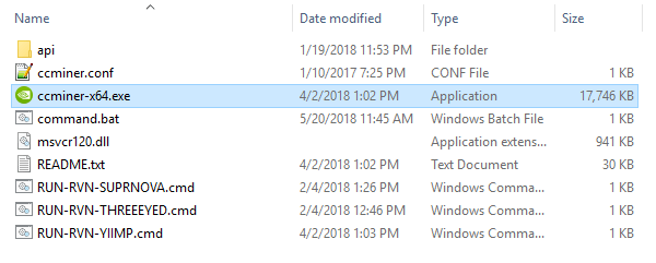 Files in ccminer