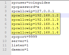 Allow mining rig IP address