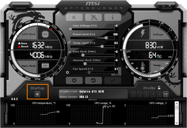 MSI Afterburner auto start