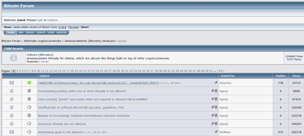 https bitcointalk org alternate cryptocurrencies announcements altcoins