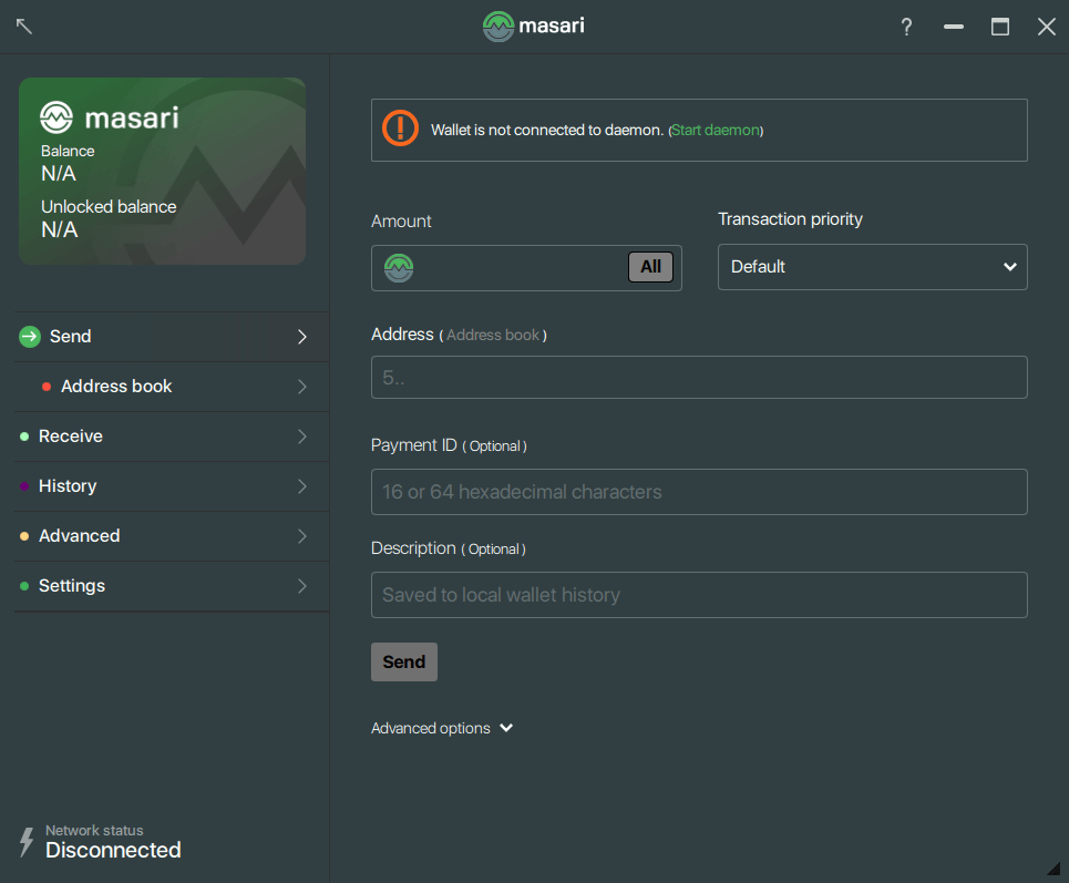 Masari wallet