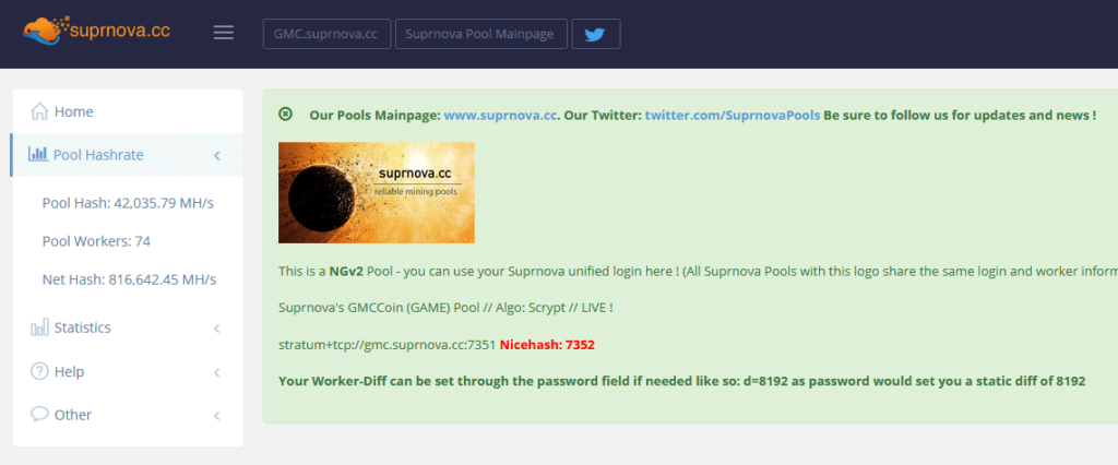 Suprnova mining pool