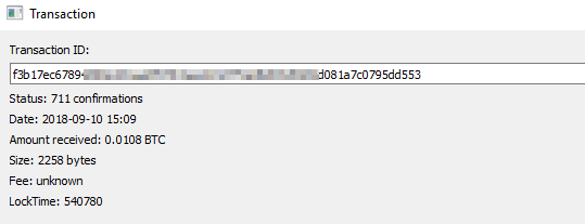 btc confirmation code