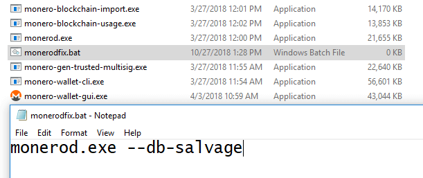 monerod.exe file db salvage