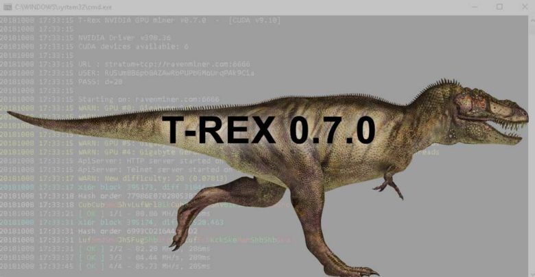 T-Rex 0.7.0 NVIDIA miner