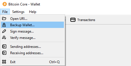 Bitcoin core wallet backup