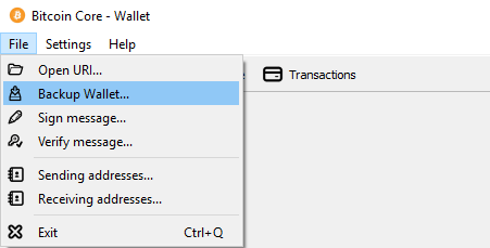 bitcoin core wallet backup