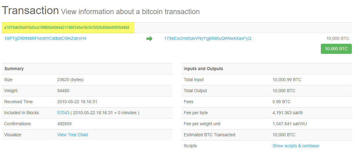 how to check transaction id on blockchain