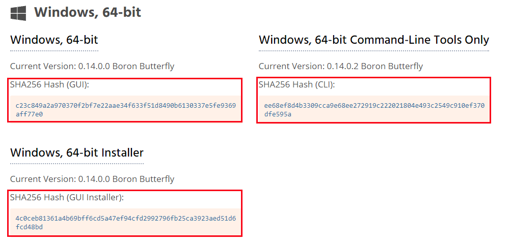 verify wallet sha256 hash