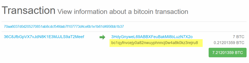 bitcoin address starting with bc