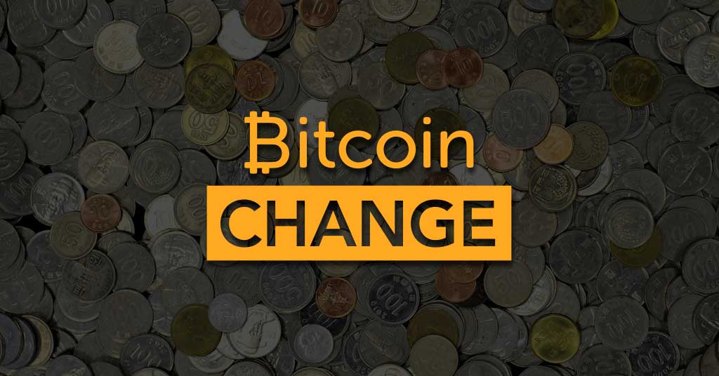 bitcoins change