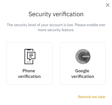 Binance futures security