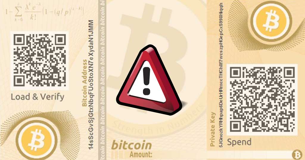 Drawbacks of Paper Wallets