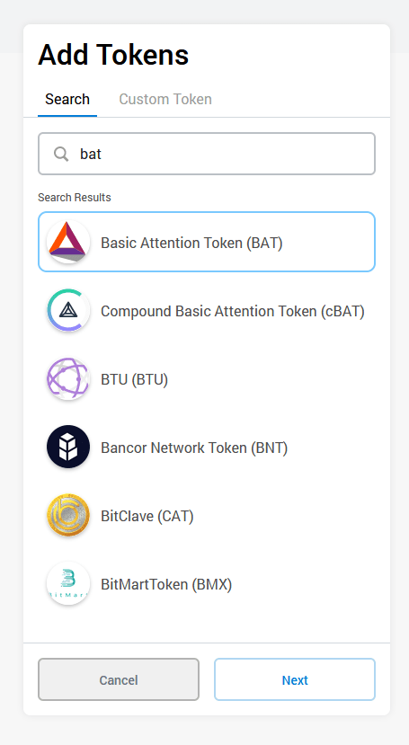 add tokens metamask