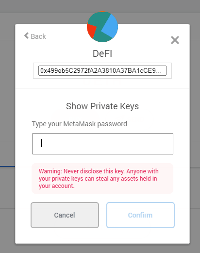 export private key