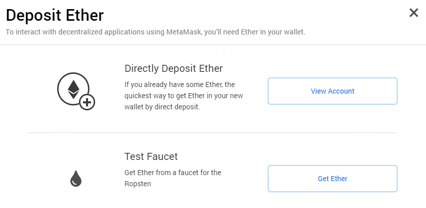 my ether wallet and metamask setup