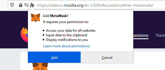 google metamask permissions