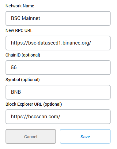 eth on binance smart chain metamask