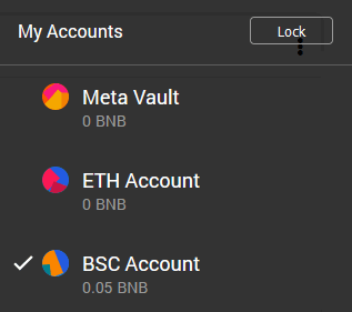 bsc bep20 wallet account