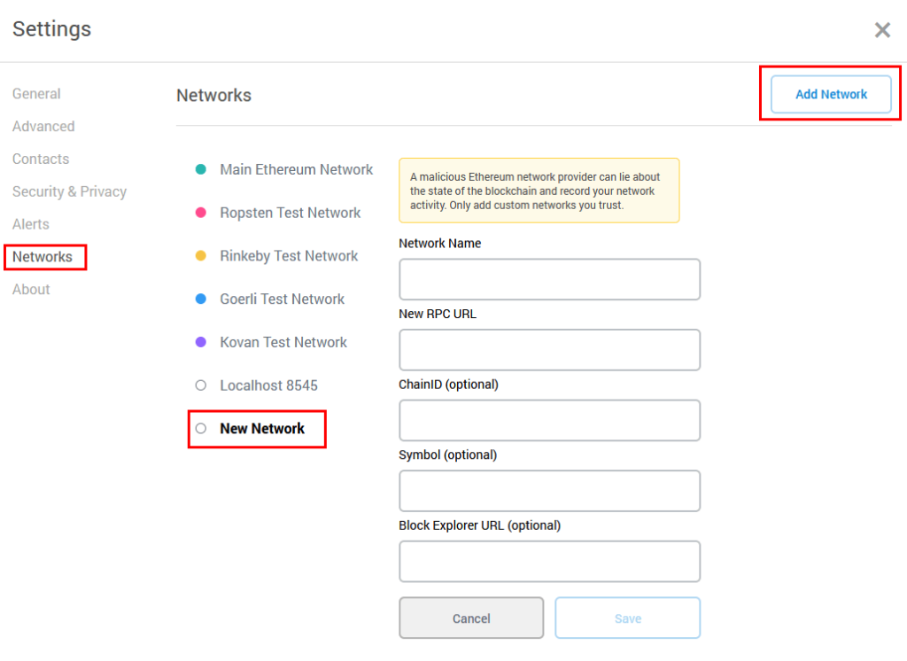 bsc network on metamask