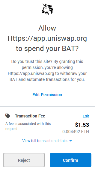 defi wallet permission