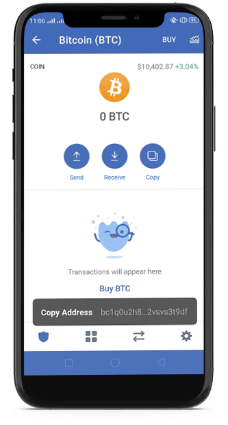 trust crypto wallet sign up