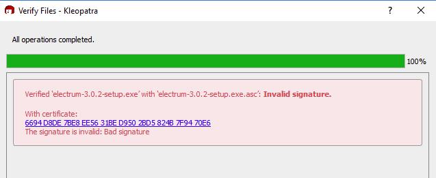 invalid bad signature