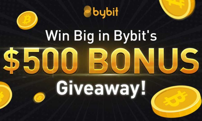 bybit $500 bonus giveaway