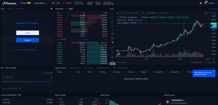 trading phemex