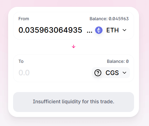 token not added