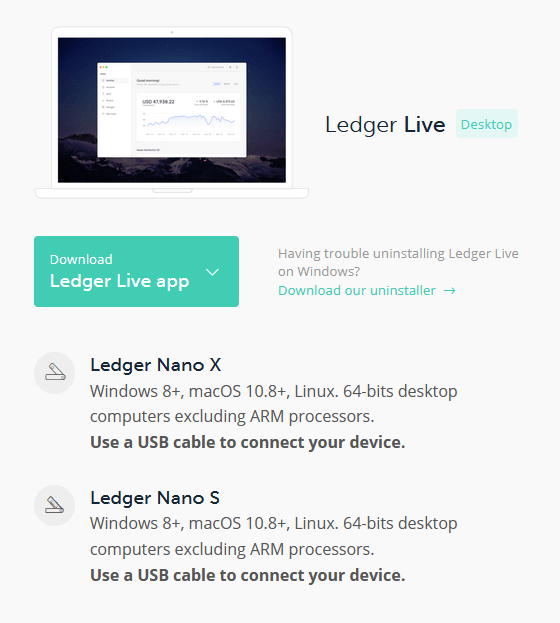 ledger live package