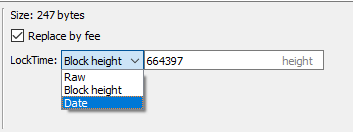 electrum bitcoin locktime