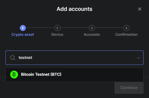 btc lightining testnet