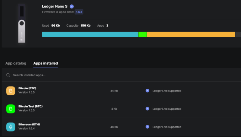 updating ledger live