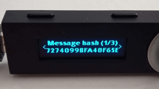 message hash ledger