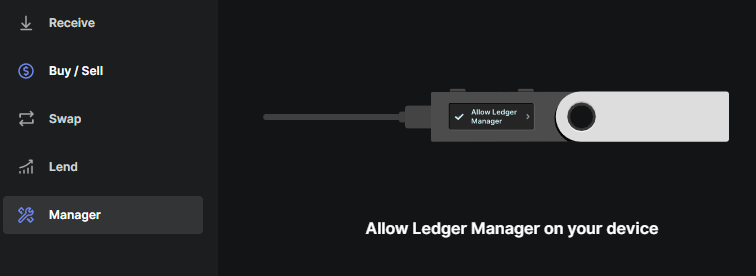 allow ledger manager