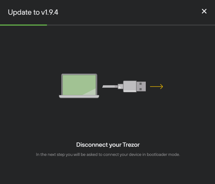 disconnect trezor