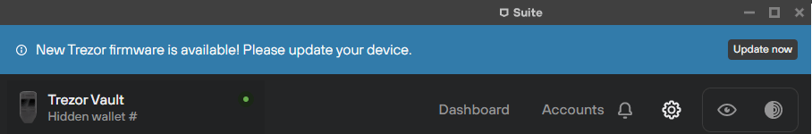 trezor firmware available