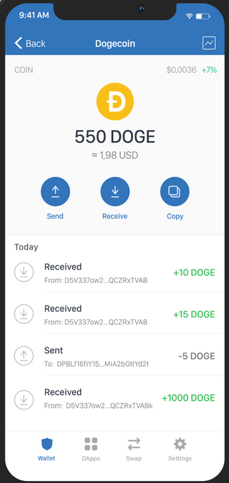 dogecoin wallet app trusted