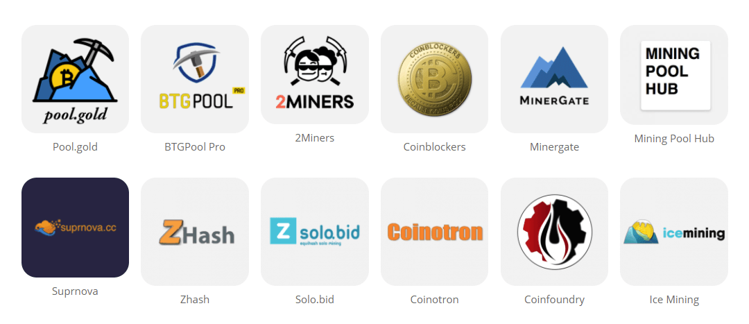 bitcoin gold pool list