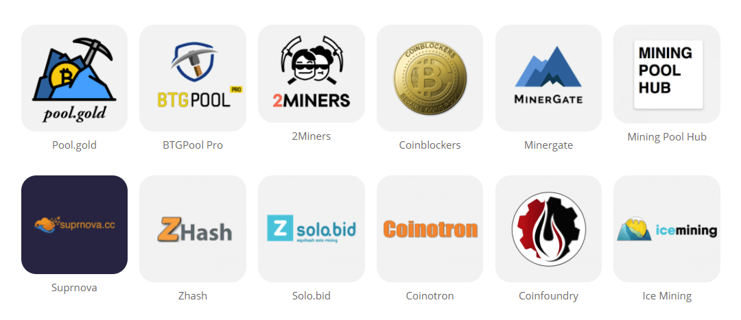 bitcoin gold pools