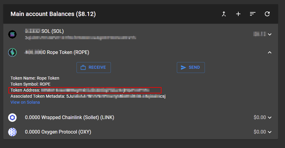 token address spl