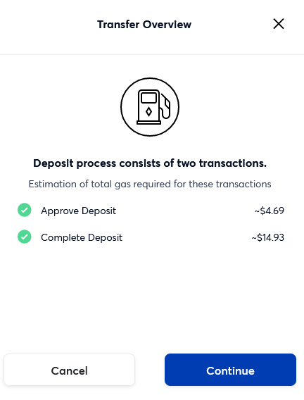 token transfer gas fees